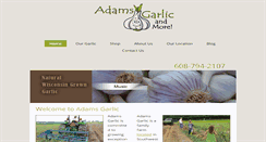 Desktop Screenshot of adamsgarlic.com