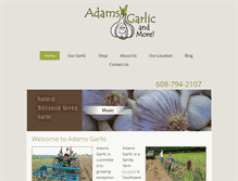 Tablet Screenshot of adamsgarlic.com